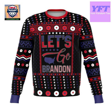Lets Go Brandon For For Meme 3d Ugly Christmas Sweater ? Usalast
