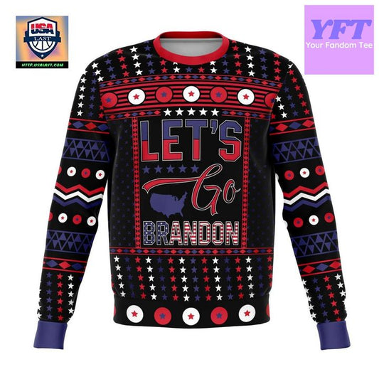 Lets Go Brandon For For Meme 3d Ugly Christmas Sweater ? Usalast