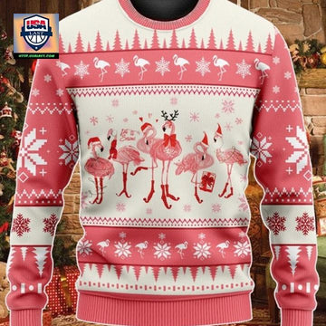 Lets Snow Flamingo Chritsmas Sweater Hoodie ? Usalast
