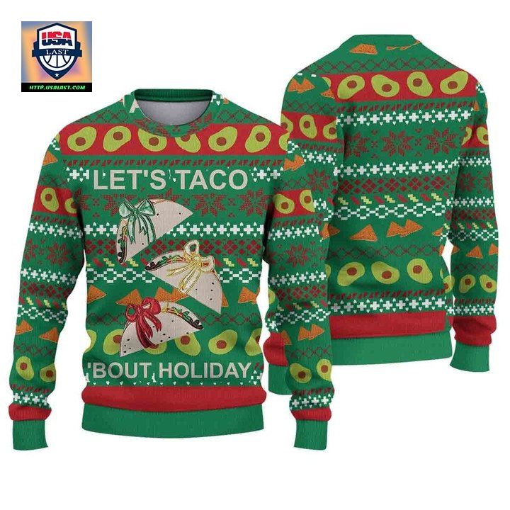 Lets Taco Bout Holiday Ugly Sweater Feliz Navidad Latin ? Usalast
