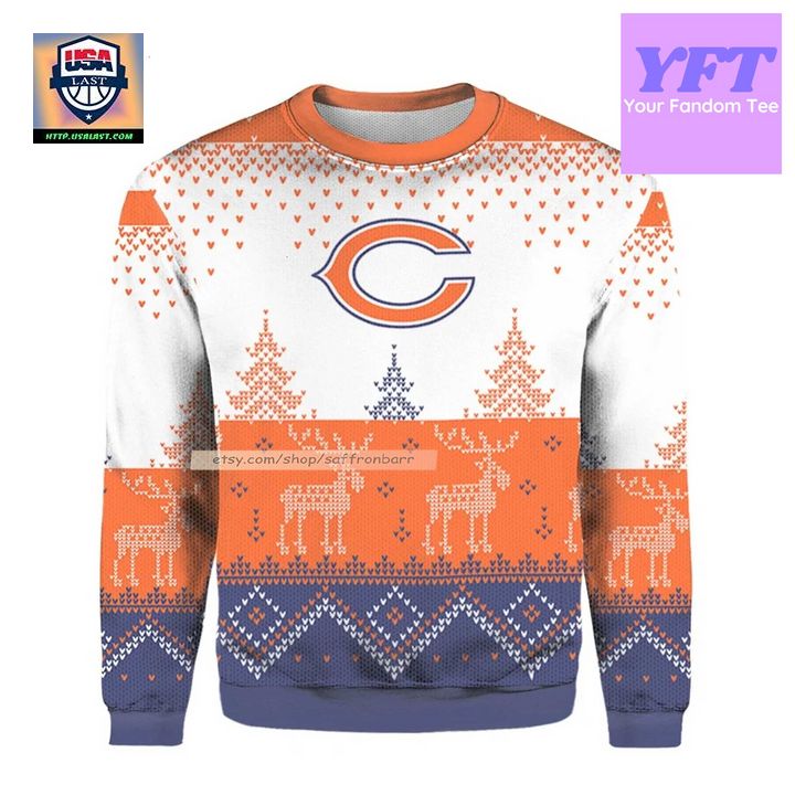 Letter C Orange 2022 Believe All Over Print 3d Ugly Christmas Sweater ? Usalast