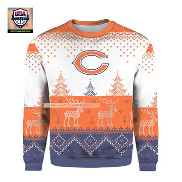 Letter C Orange Christmas 2022 Believe Ugly 3D Sweater ? Usalast