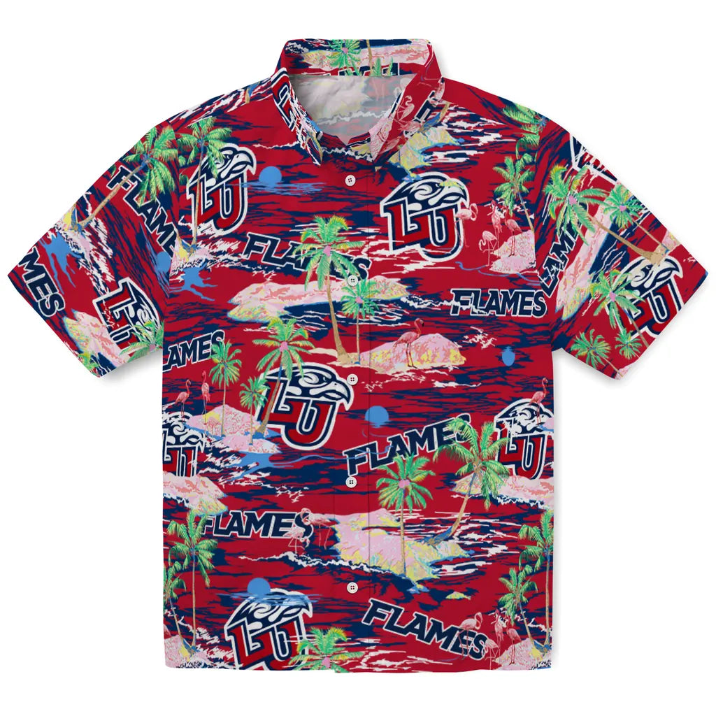 Liberty Flames Flamingo Retreat 2026 Hawaiian Shirt – Moonbestprint