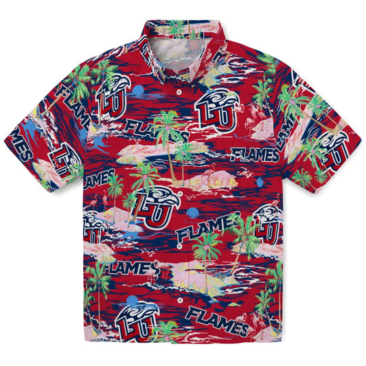 Liberty Flames Flamingo Retreat 2026 Hawaiian Shirt – Moonbestprint