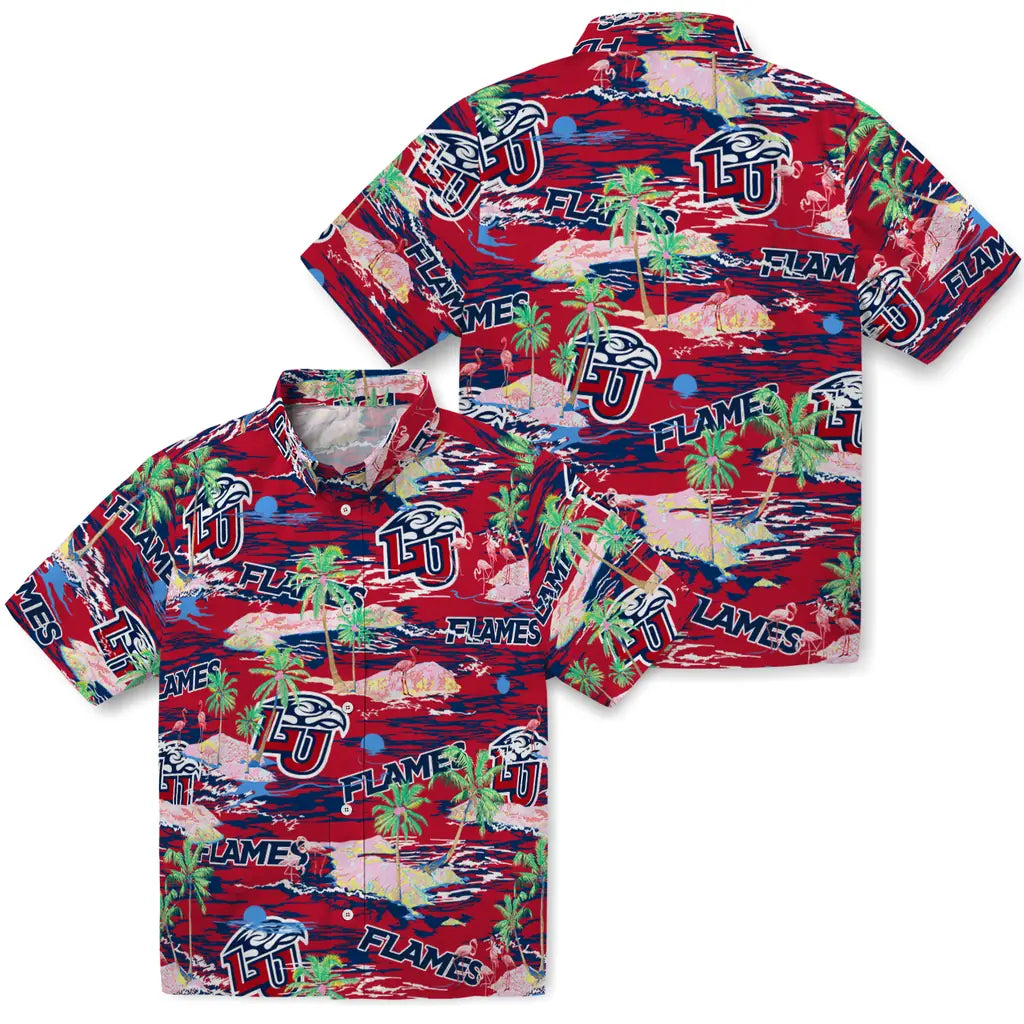 Liberty Flames Flamingo Retreat 2026 Hawaiian Shirt – Moonbestprint