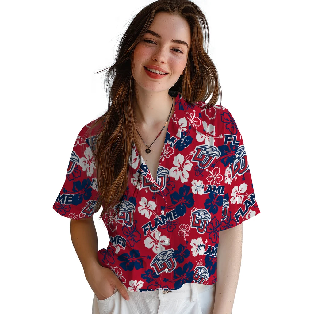 Liberty Flames Hibiscus Bloom Hawaiian Shirt – Moonbestprint