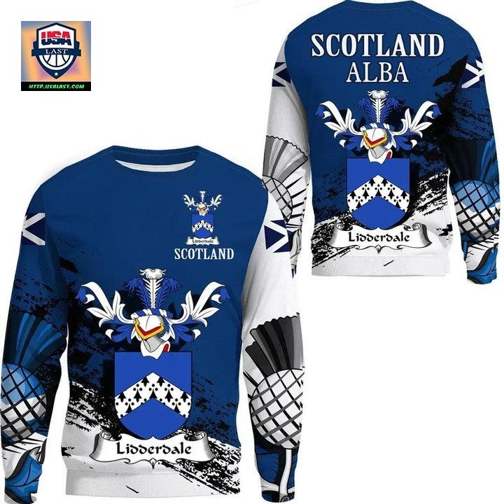 Lidderdale Scottish Family Crest Scotland Special Sweater A7 ? Usalast