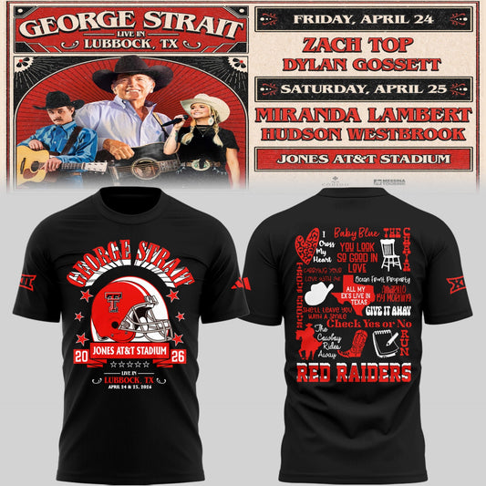 Limited Edition G. Strait x Texas Tech At Jones AT&amp;T Stadium Tshirt | DL76 Moonbestprint