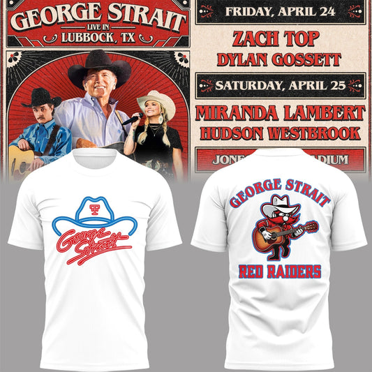 Limited Edition G. Strait x Texas Tech At Jones AT&amp;T Stadium Tshirt | KT20 Moonbestprint