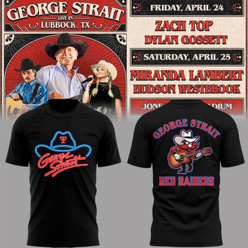 Limited Edition G. Strait x Texas Tech At Jones AT&amp;T Stadium Tshirt | OF52 Moonbestprint