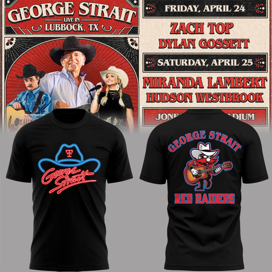 Limited Edition G. Strait x Texas Tech At Jones AT&amp;T Stadium Tshirt | OF52 Moonbestprint