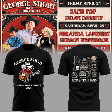 Limited Edition G. Strait x Texas Tech At Jones AT&amp;T Stadium Tshirt | YP26 Moonbestprint