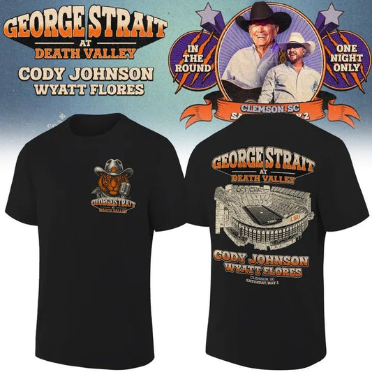 Limited edition George Strait tour Memorial Stadium 2026 - Tshirt Black | NA78 Moonbestprint