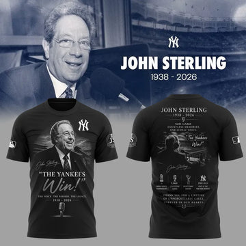 Limited Edition Honoring The Legend, Voice of the Yankees John Sterling TShirt | VO45 Moonbestprint