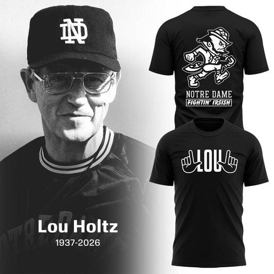 Limited Edition Irish FB Remembering the life and legacy of Lou Holtz 1937-2026 TShirt | CG21 Moonbestprint