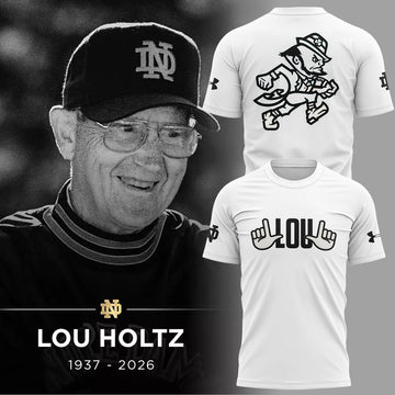 Limited Edition Irish FB Remembering the life and legacy of Lou Holtz 1937-2026 TShirt | DV80 Moonbestprint