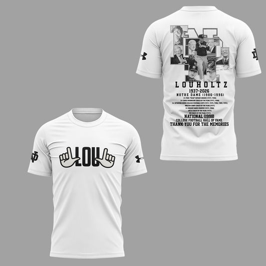 Limited Edition Irish FB Remembering the life and legacy of Lou Holtz 1937-2026 TShirt | KN53 Moonbestprint