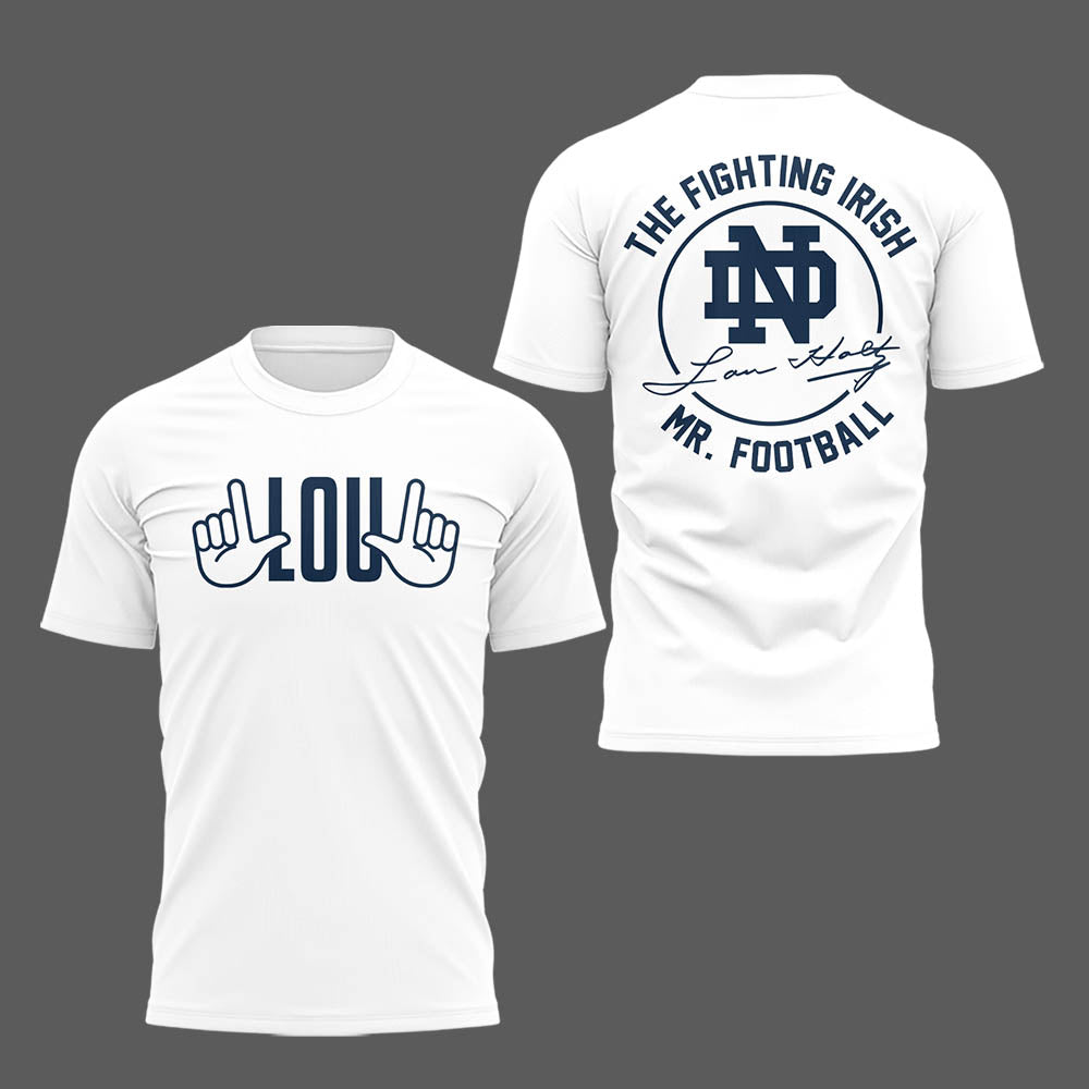 Limited Edition Irish FB Remembering the life and legacy of Lou Holtz 1937-2026 TShirt | RD62 Moonbestprint