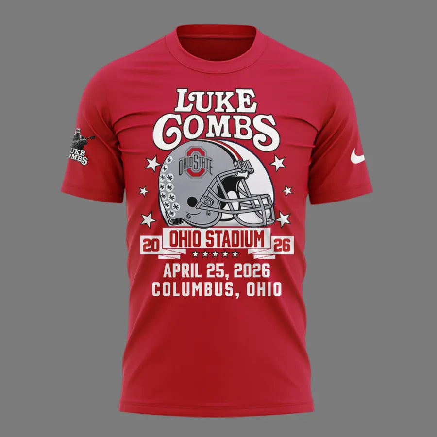 Limited Edition Luke Combs x Ohio State Stadium Tour T-Shirt | CJ14 Moonbestprint