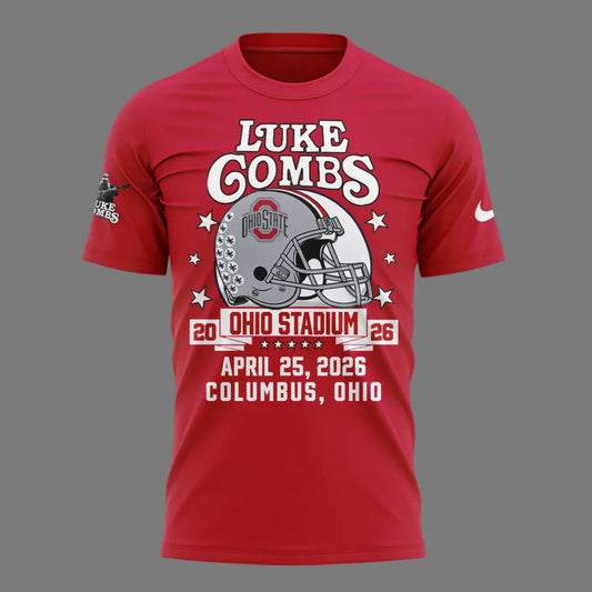Limited Edition Luke Combs x Ohio State Stadium Tour T-Shirt | CJ14 Moonbestprint