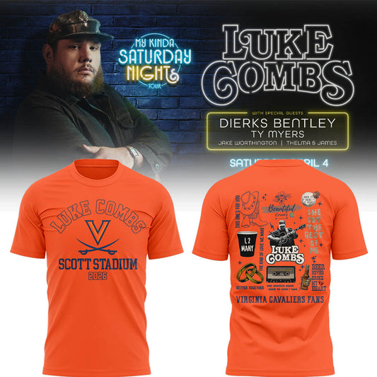 Limited Edition My Kinda Saturday Night Tour in Scott Stadium 2026 Tshirt | AY66 Moonbestprint