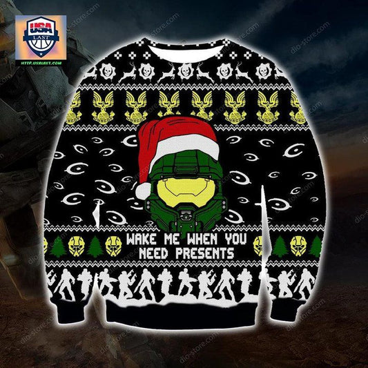 Limited Halo Wake Me When You Need Presents Sweater ? Usalast