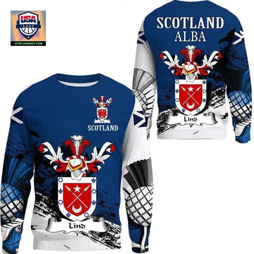 Lind Scottish Family Crest Scotland Special Sweater A7 ? Usalast