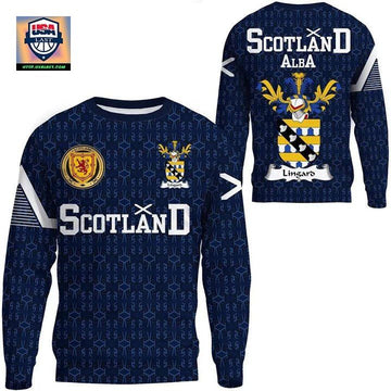 Lingard Family Crest Sweater Scottish Home ? 1991 Style A7 ? Usalast