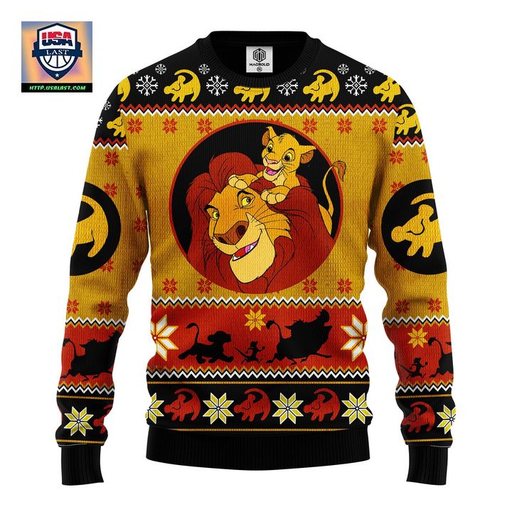 Lion King Simba Ugly Christmas Sweater Amazing Gift Idea Thanksgiving Gift ? L581 ? Usalast