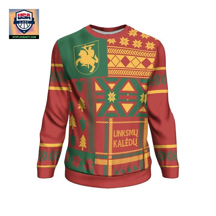 Lithuania Christmas Sweater ? Bn10 ? Usalast