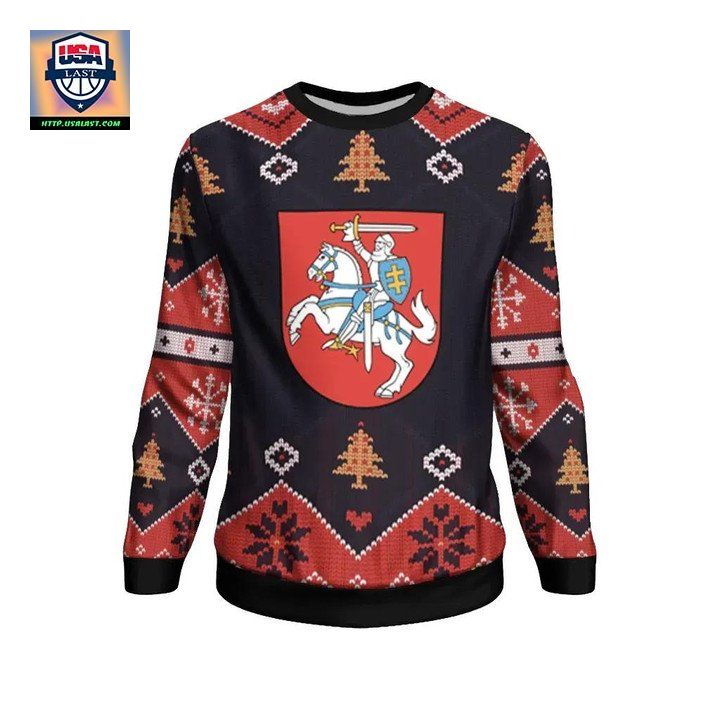 Lithuania Christmas Sweater ? Santa Claus Ho Ho Ho ? Bn1810 ? Usalast