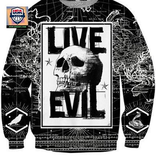 Live Evil Crewneck Sweater ? Usalast