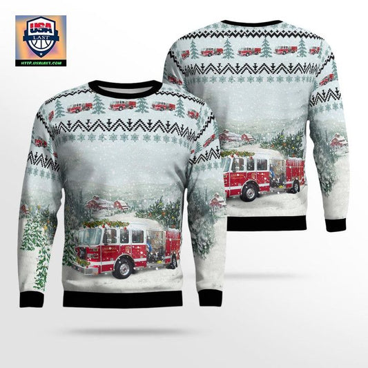 Liverpool Fire Department Liverpool New York Christmas AOP Sweater ? Usalast