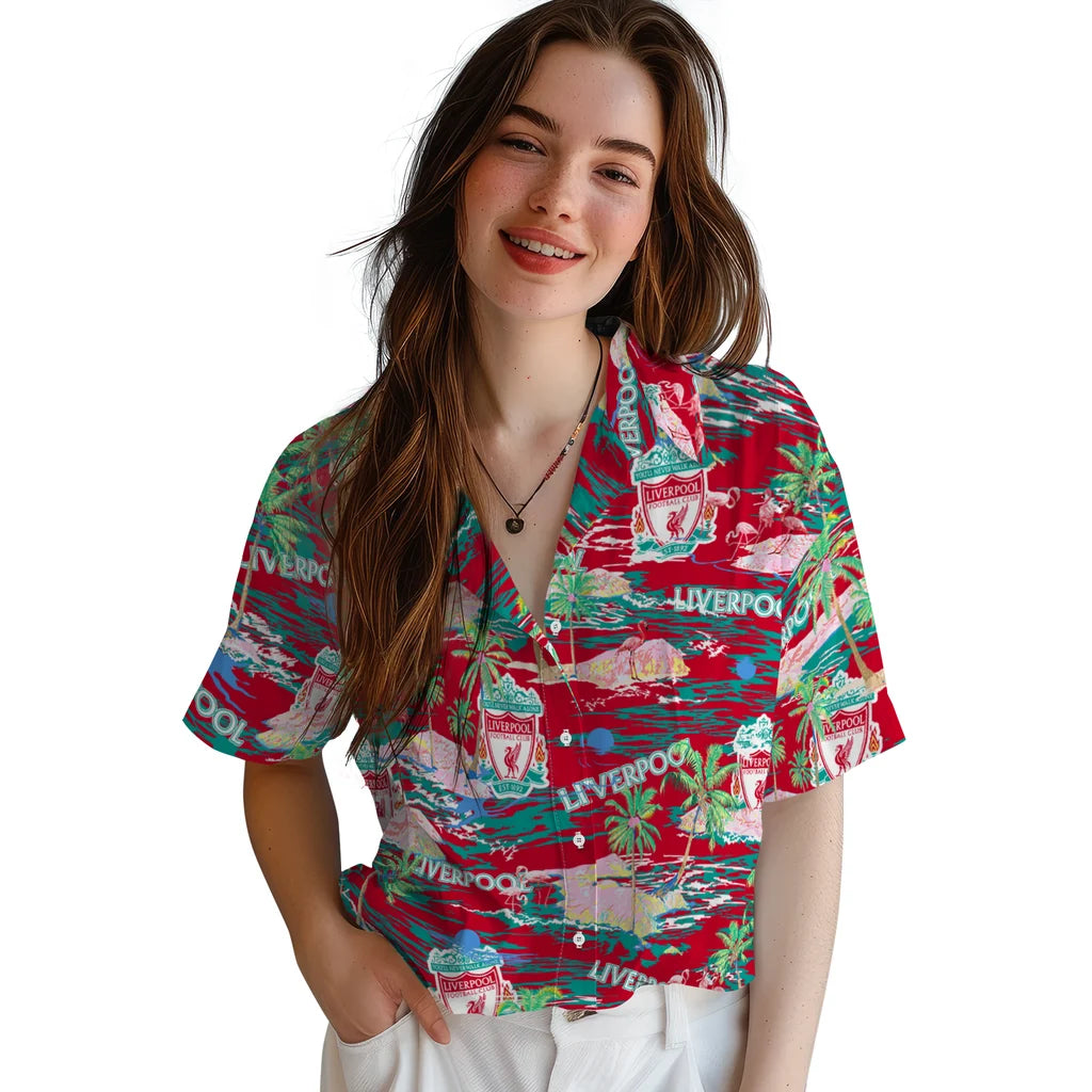 Liverpool Flamingo Retreat 2026 Hawaiian Shirt – Moonbestprint