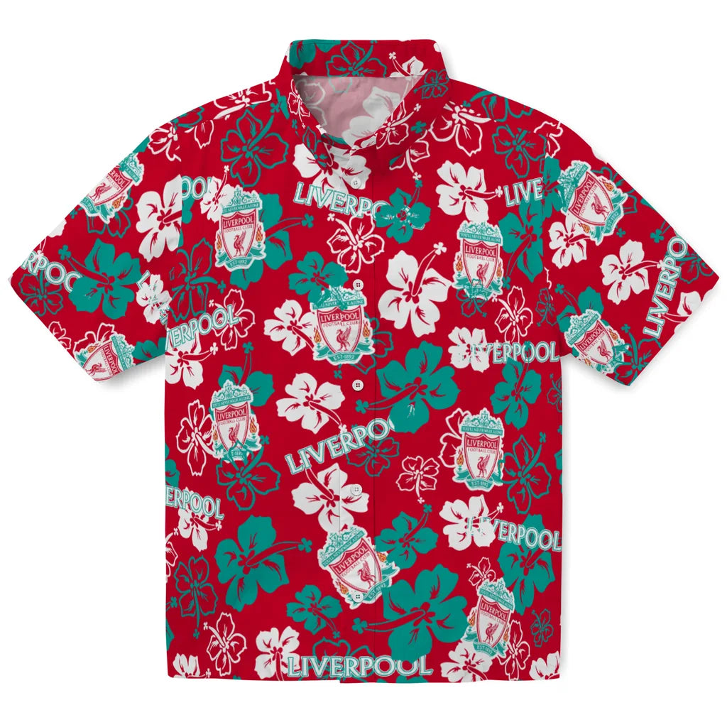 Liverpool Hibiscus Bloom Hawaiian Shirt – Moonbestprint