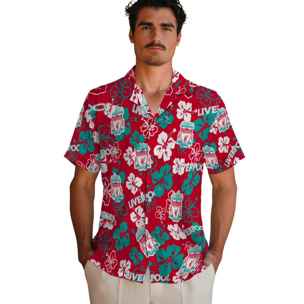 Liverpool Hibiscus Bloom Hawaiian Shirt – Moonbestprint