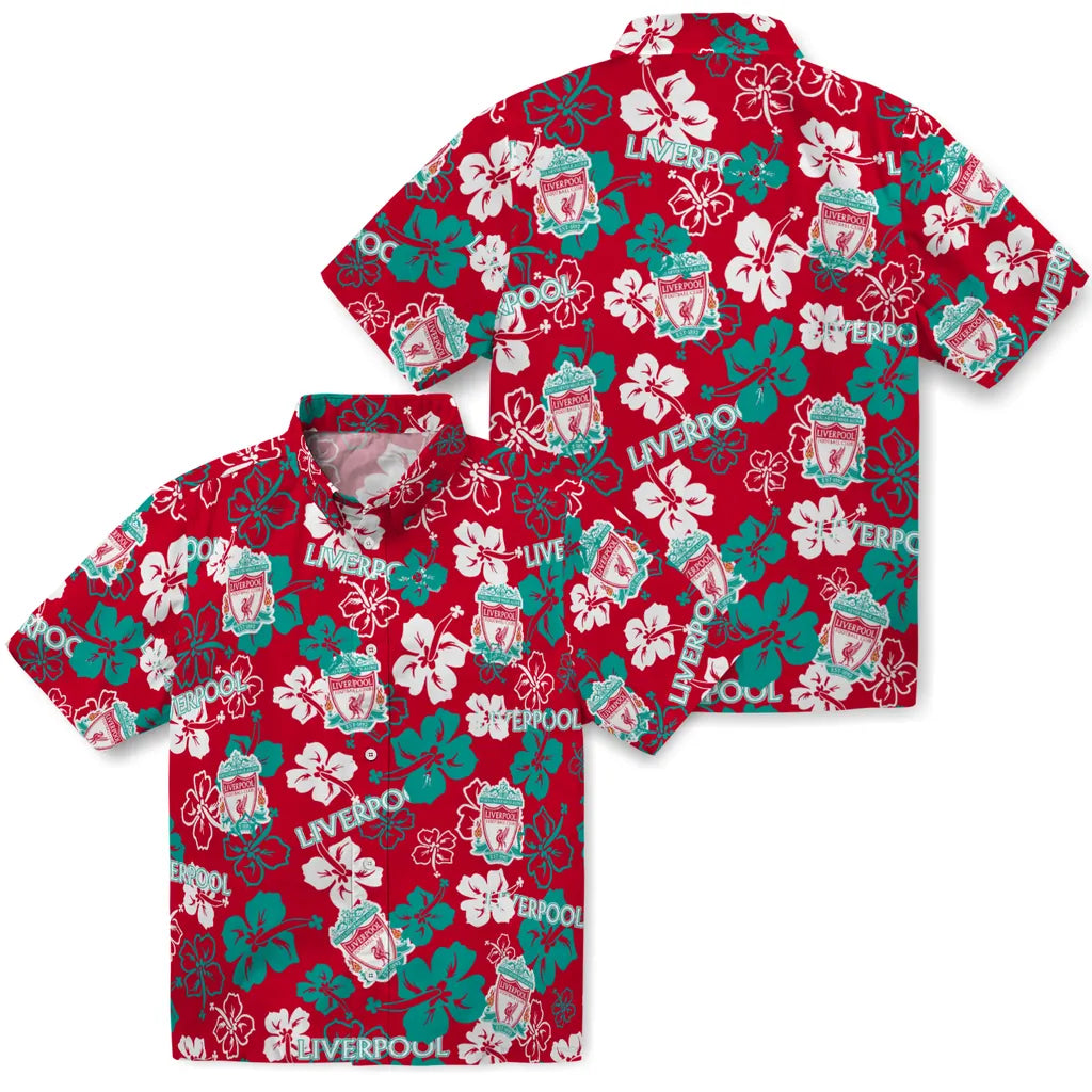 Liverpool Hibiscus Bloom Hawaiian Shirt – Moonbestprint