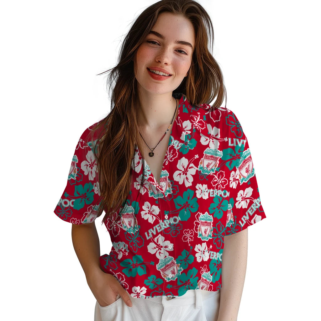 Liverpool Hibiscus Bloom Hawaiian Shirt – Moonbestprint