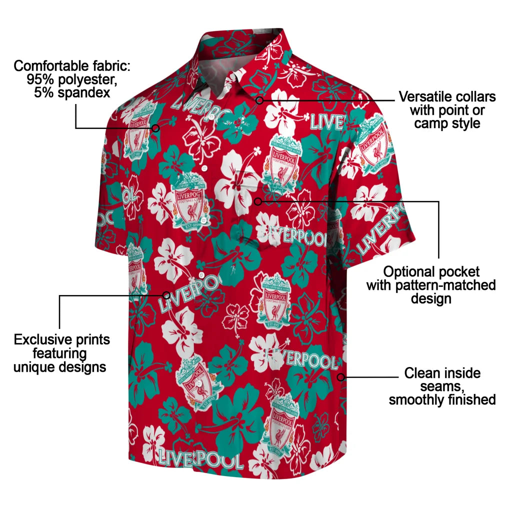 Liverpool Hibiscus Bloom Hawaiian Shirt – Moonbestprint