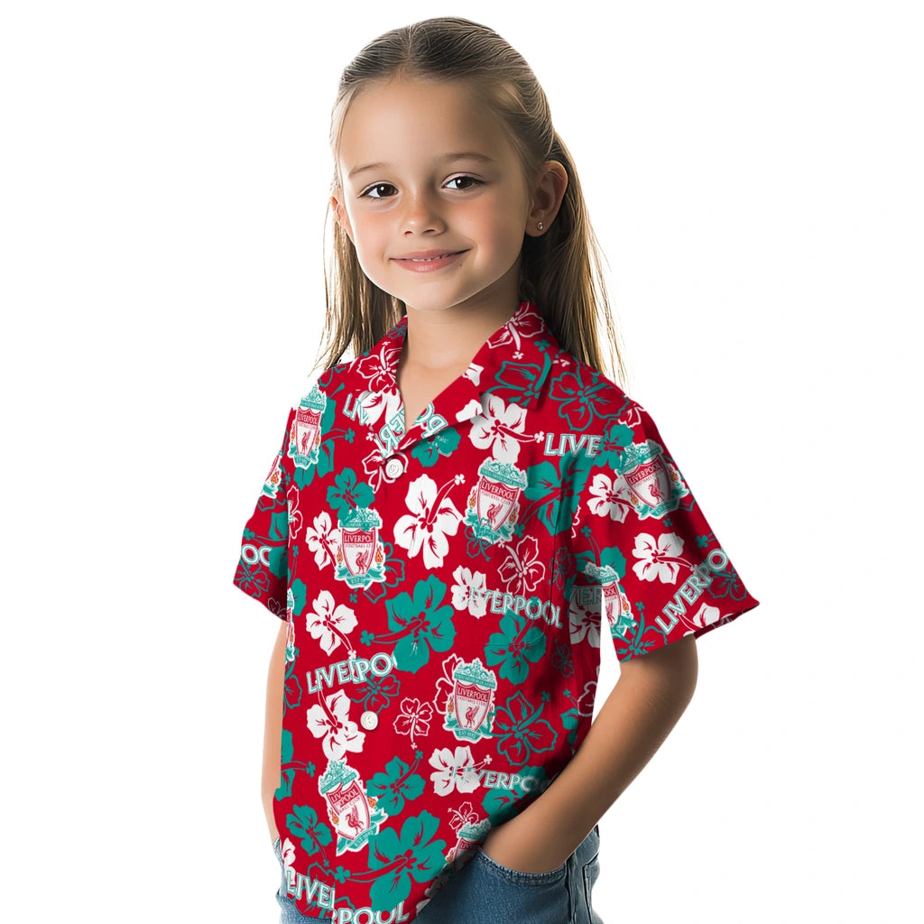 Liverpool Hibiscus Bloom Hawaiian Shirt – Moonbestprint