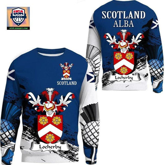 Locherby Scottish Family Crest Scotland Special Sweater A7 ? Usalast