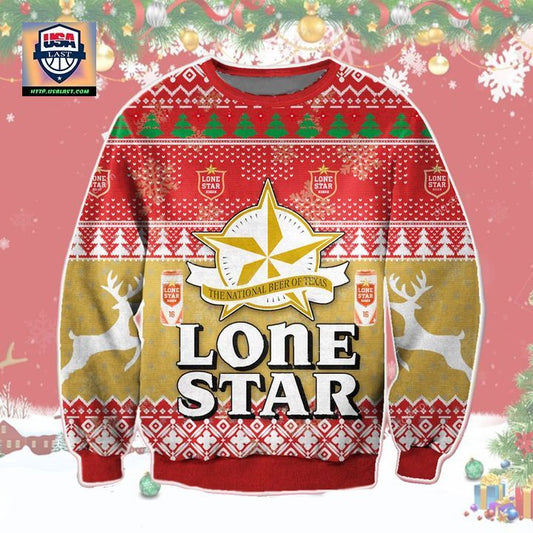 Lone Star Texas Light Beer Ugly Christmas Sweater 2022 ? Usalast