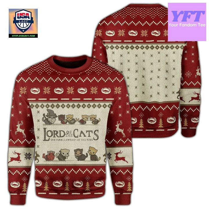 Lord Of Cats Xmas 3d Ugly Christmas Sweater ? Usalast