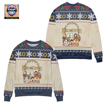 Lord Of The Rings Cute Chibi Characters Ugly Christmas Sweater ? Usalast