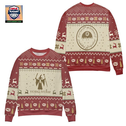 Lord Of The Rings You Shall Not Pass Reindeer Pine Tree Pattern Ugly Christmas Sweater ? Usalast
