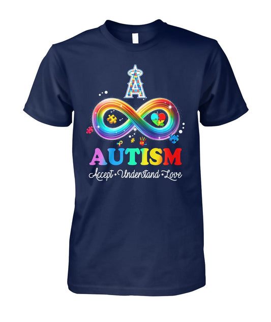 Los Angeles Angels - Angels Pride Meets Autism Awareness! Limited Editions TShirt | QV77 Moonbestprint