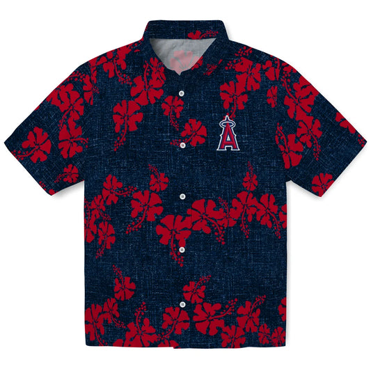 Los Angeles Angels Hawaiian Shirt - 50th State Flower | Moonbestprint