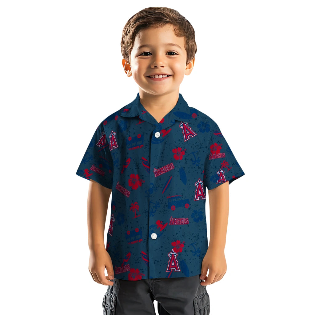 Los Angeles Angels Hawaiian Shirt - Beach Vibe | Moonbestprint
