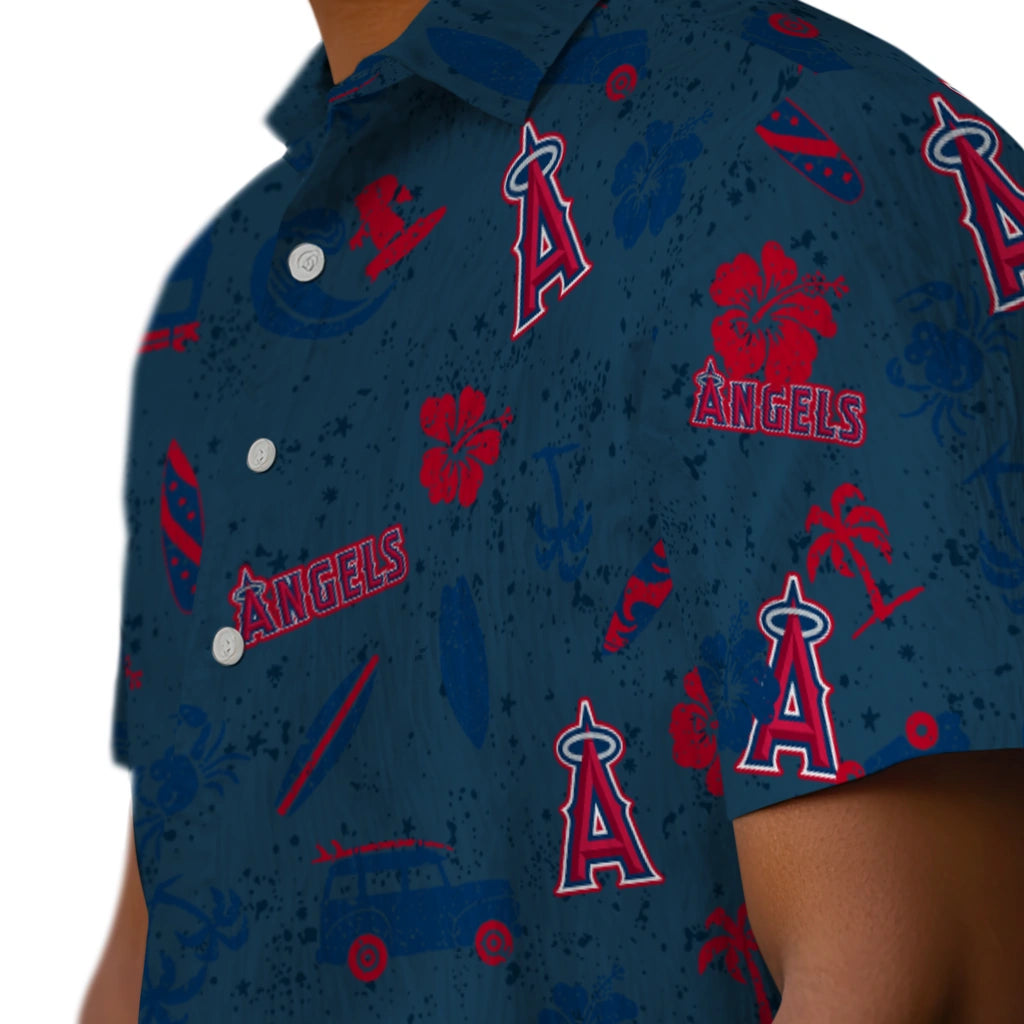 Los Angeles Angels Hawaiian Shirt - Beach Vibe | Moonbestprint