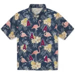 Los Angeles Angels Hawaiian Shirt - Flamingo Hibiscus | Moonbestprint